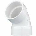 Charlotte Pipe And Foundry 3 In. Schedule 40 60 Deg. DWV PVC Elbow 1/6 Bend PVC 00319  1000HA